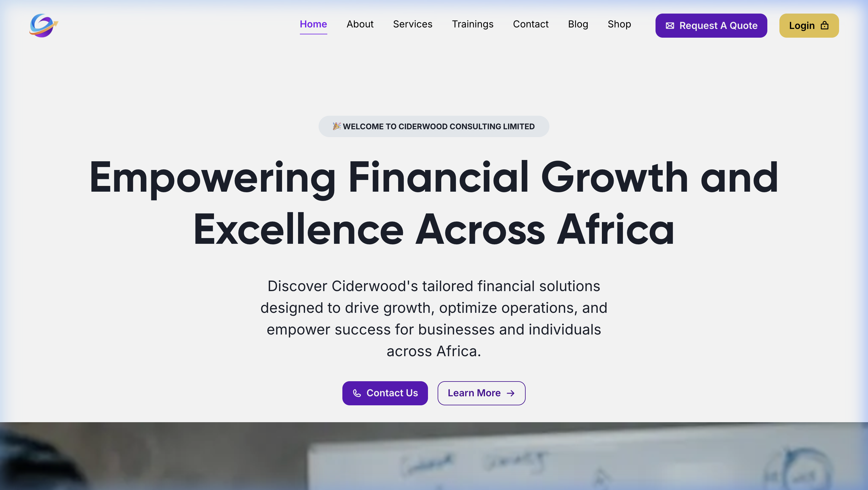 Ciderwood Consulting Platform