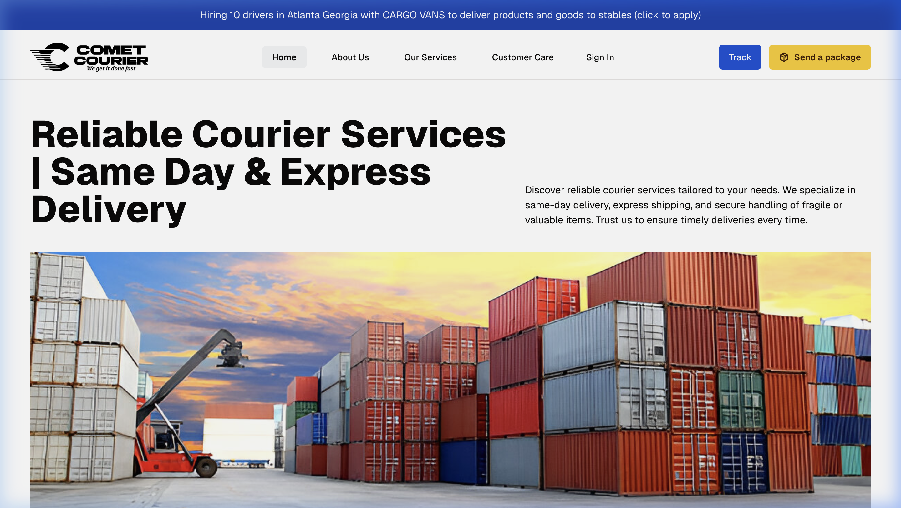 Comet Courier Service & Admin